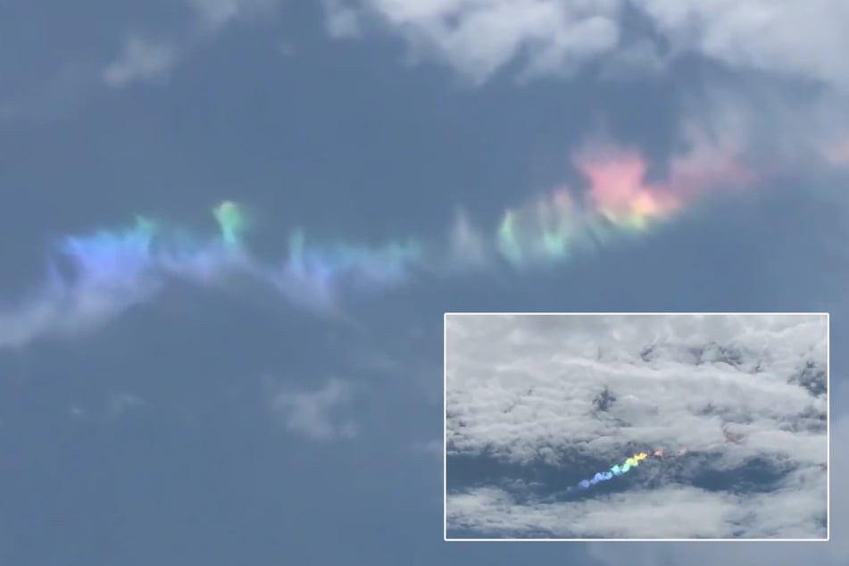 Bei der "Regenbogenwolke" handelte es sich um einen so genannten Eis-Halo.