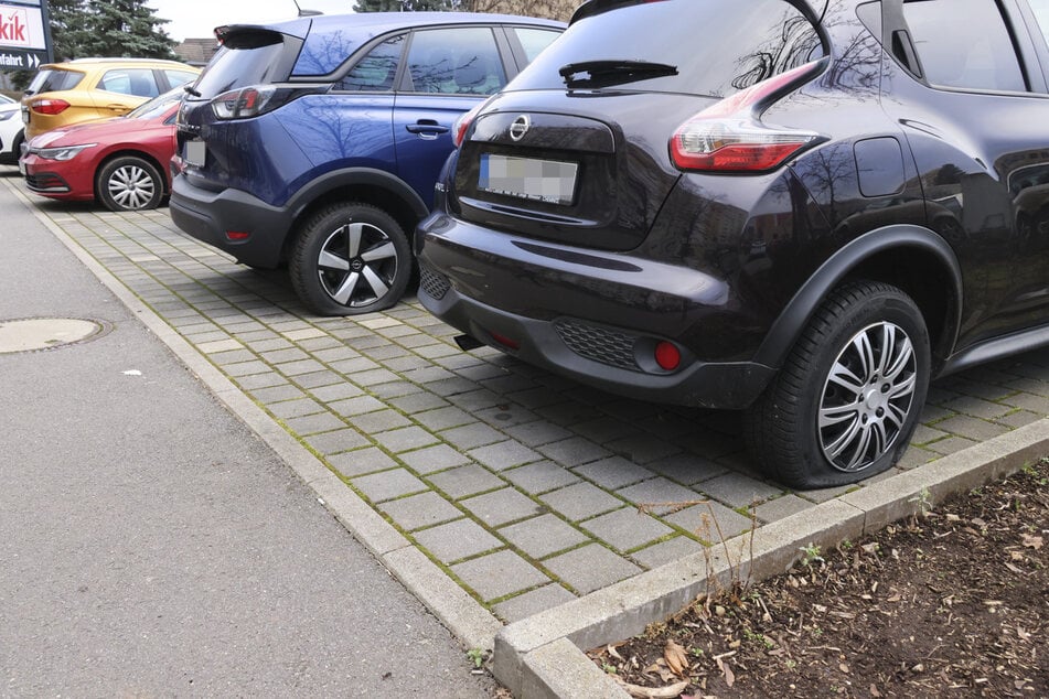 Chemnitz: Mehrere Autoreifen auf Parkplätzen in Chemnitz zerstochen!