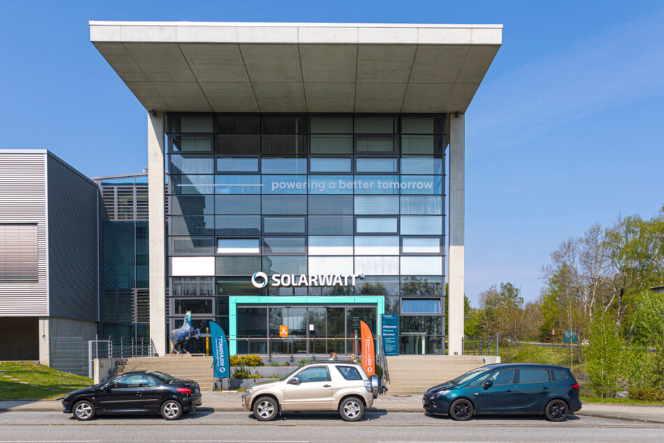 Die Dresdner Firma Solarwatt an der Maria-Reiche-Straße nahe dem Flughafen in Klotzsche.