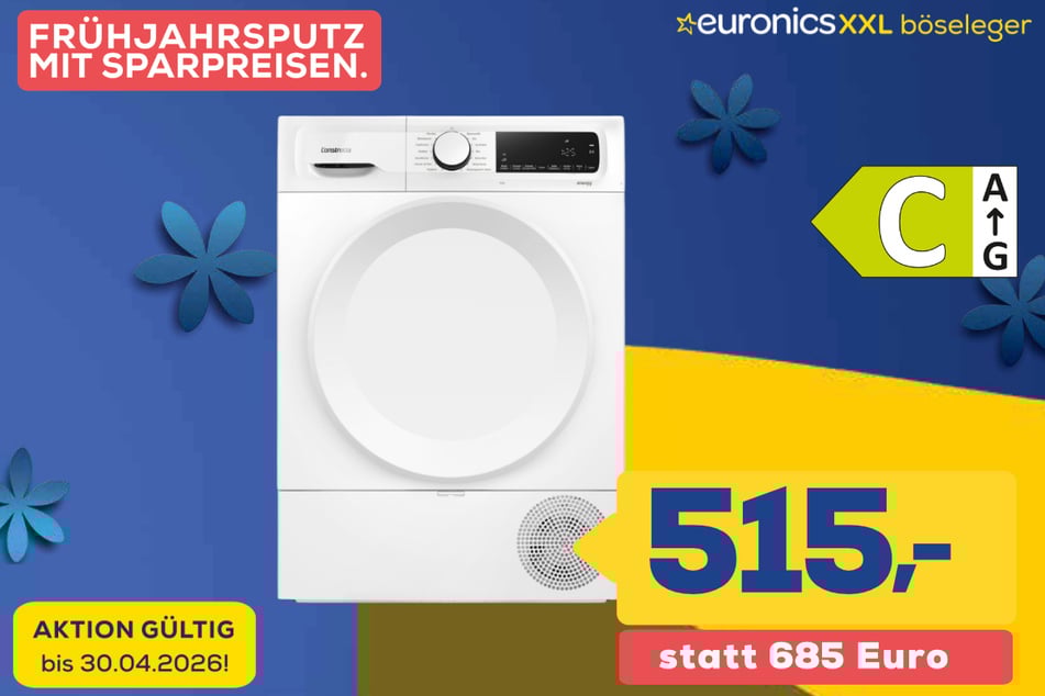 Constructa-Wärmepumpentrockner für 515 statt 685 Euro.