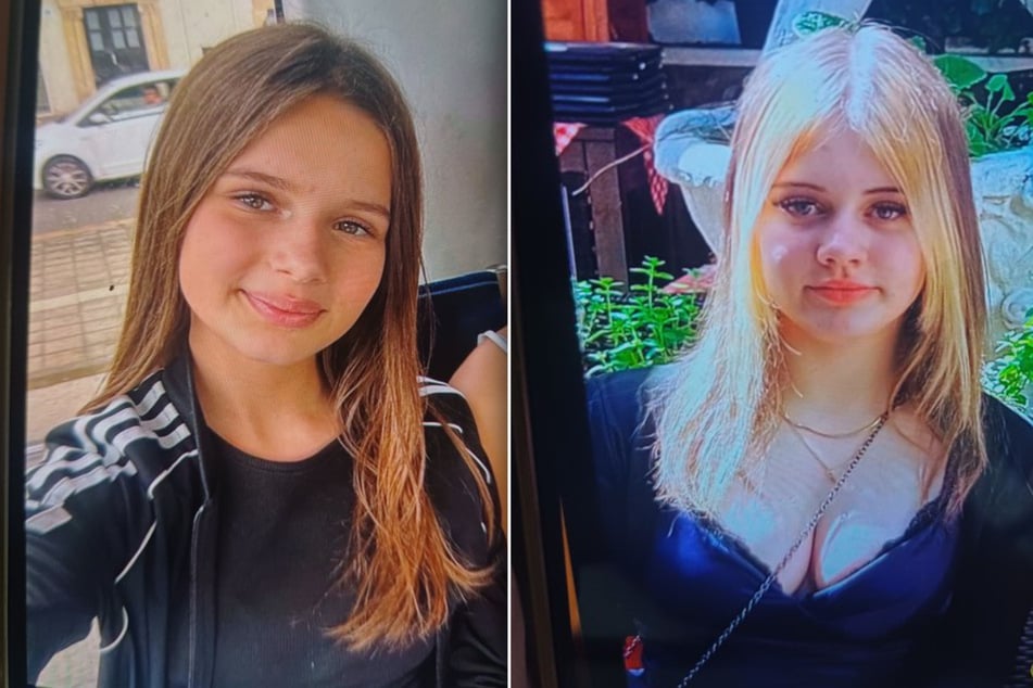 Nina L. (12, l.) und Paula D. (14) werden seit Donnerstag vermisst.