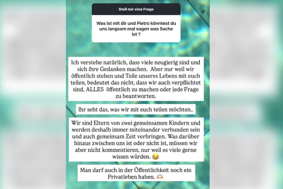Laura Maria Rypa (30) hat sich nach wochenlanger Gerüchte um ein Liebes-Comeback mit Pietro Lombardi (34) unmissverständlich dazu geäußert.