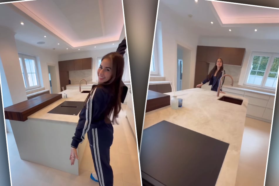 Sarah Engels (32) schwingt künftig in einer großen Küche mit riesiger Kochinsel den Kochlöffel.