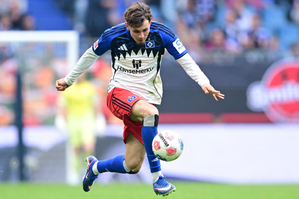 Stürmer Otto Stanger (19) feierte gegen Freiburg sein Startelf-Debüt für den HSV in der Bundesliga.
