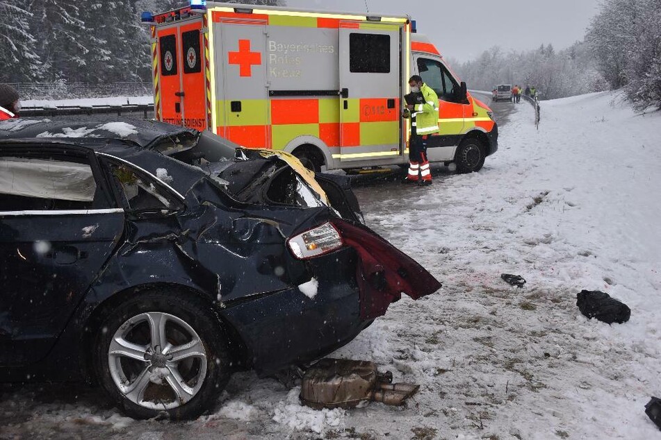 Auf der Autobahn 3 bei Garham kam es zu einem schweren Autounfall.