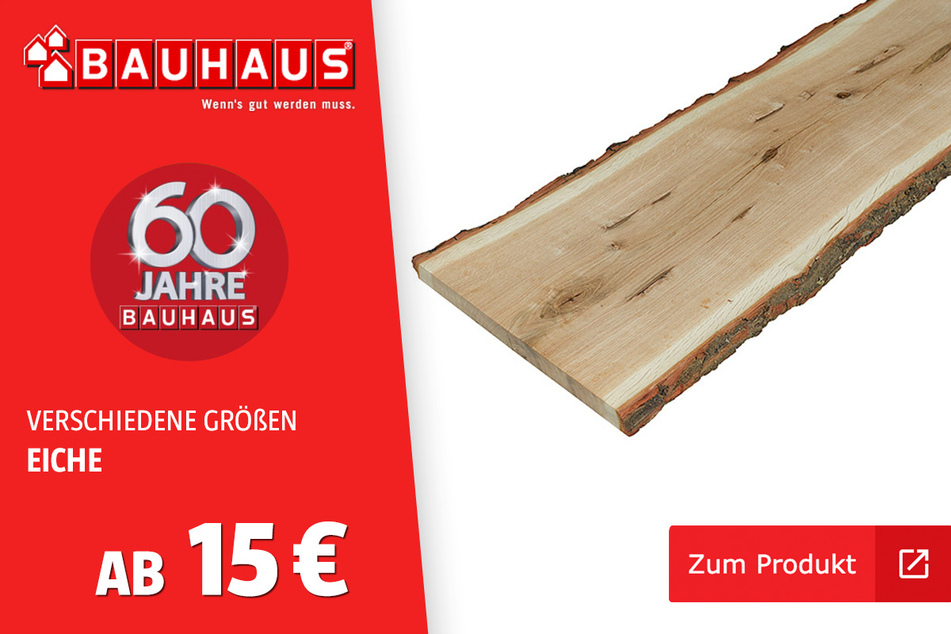 Blockware Eiche ab 15 Euro.