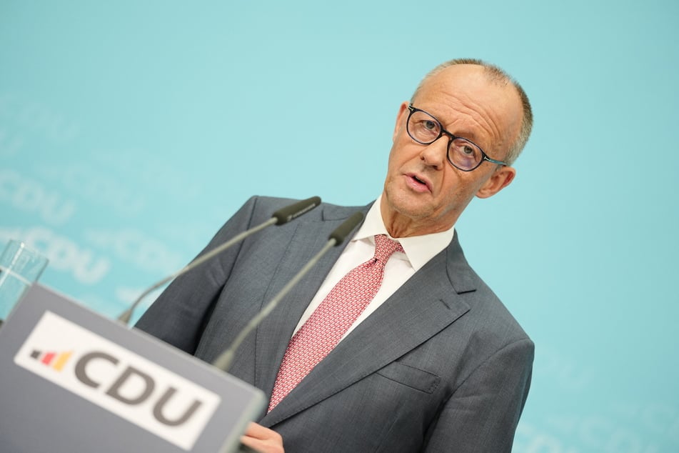 CDU-Chef Friedrich Merz (70) äußerte sich am Tag nach den Landtagswahlen in MV und Berlin auf einer Pressekonferenz in Berlin.
