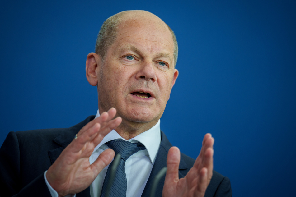 Bundeskanzler Olaf Scholz (63, SPD).