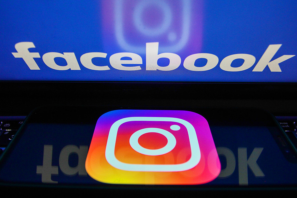 Facebook and Instagram logos. The social media platforms are under scrutiny due to leaked documents.