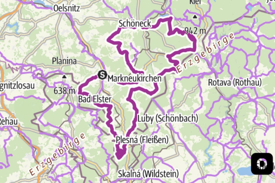 Hier verläuft der Musikantenradweg.