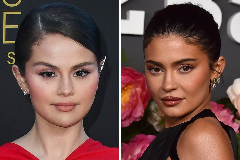 Selena Gomez (31, l.) soll sich bei den Golden Globes über Kylie Jenner (26) ausgelassen haben.