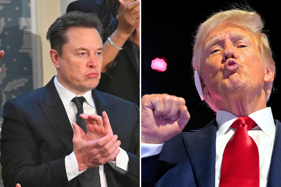 During a recent rally, presidential candidate Donald Trump (r.) revealed that he now supports electric vehicles, since Elon Musk endorsed him.