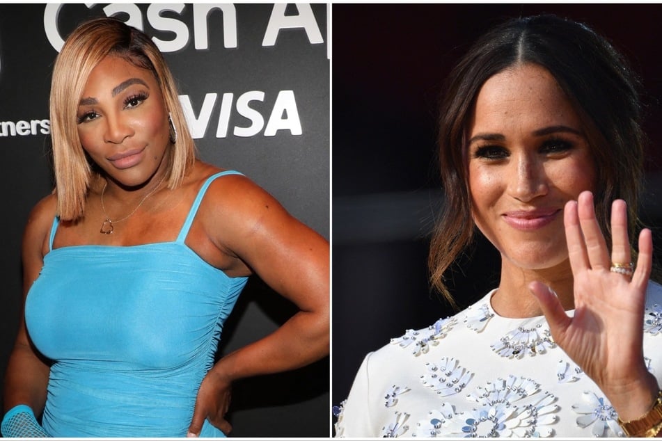 Serena Williams (l.) opened up on her decision to retire on Meghan Markle's new podcast.