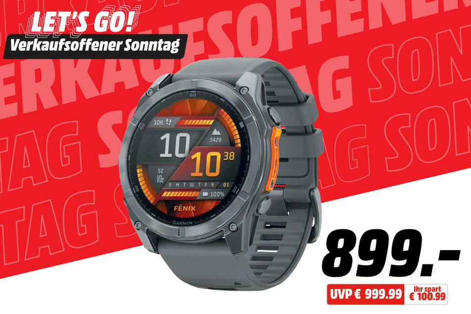 Garmin-Smartwatch für 899 statt 999,99 Euro.