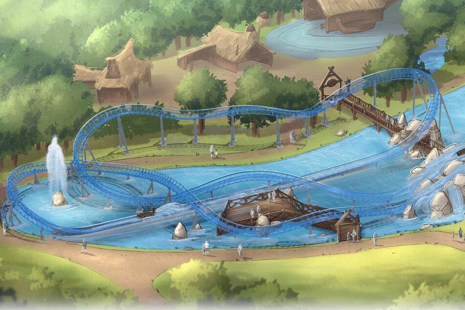 Die Kombi aus Achter- und Wildwasserbahn wird es ab 2026 im Freizeitpark Plohn geben.