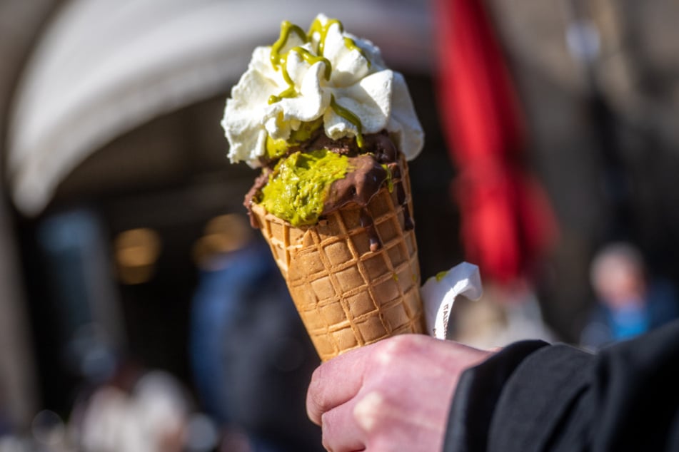 Im Eiscafé "Valentino" ist derzeit die Sorte Dubai-Schokolade am beliebtesten.