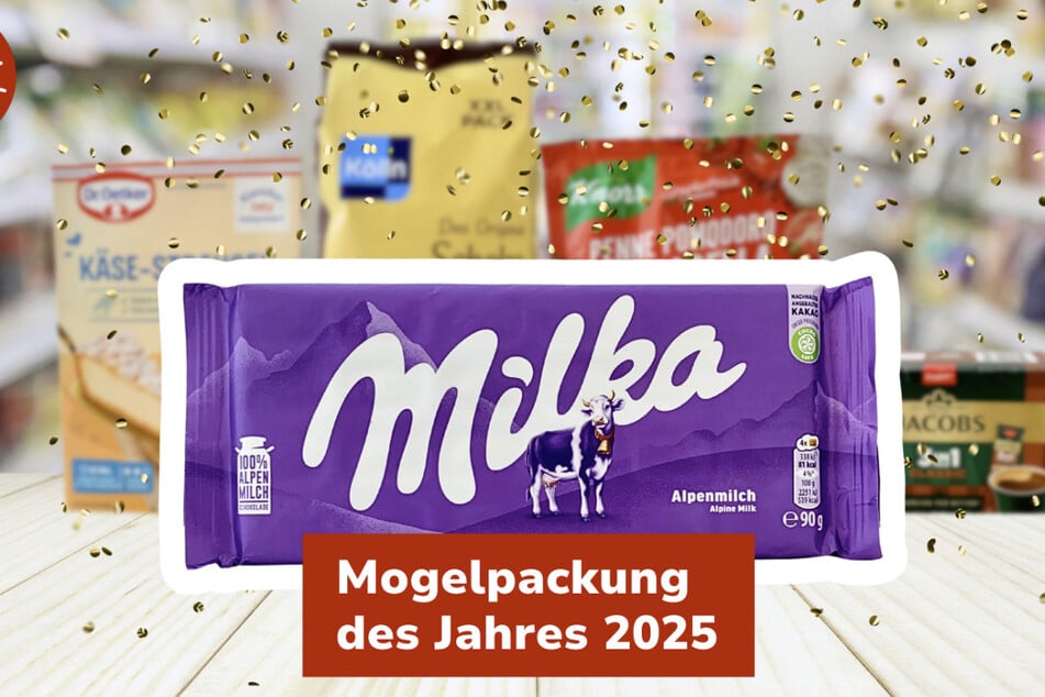 Die Alpenmilch-Schokolade wurde zur Mogelpackung des Jahres 2025 gewählt.