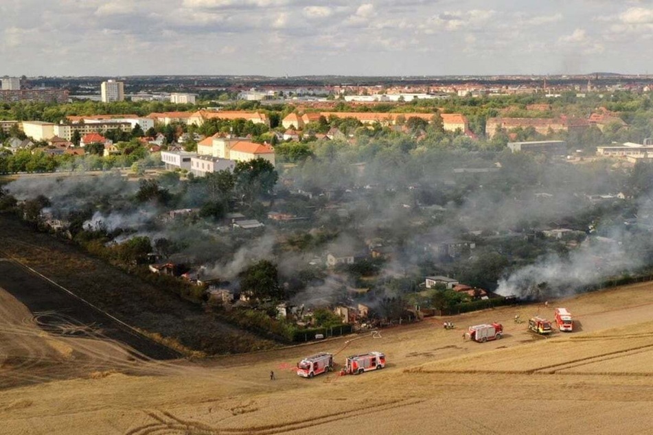 Weite Teile der Gartenanlage waren am Donnerstag in Rauch gehüllt.