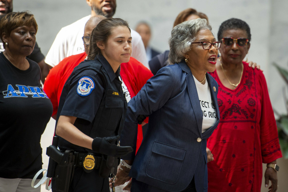Ohio Rep. Joyce Beatty was arrested for participating in a voting-rights protest.
