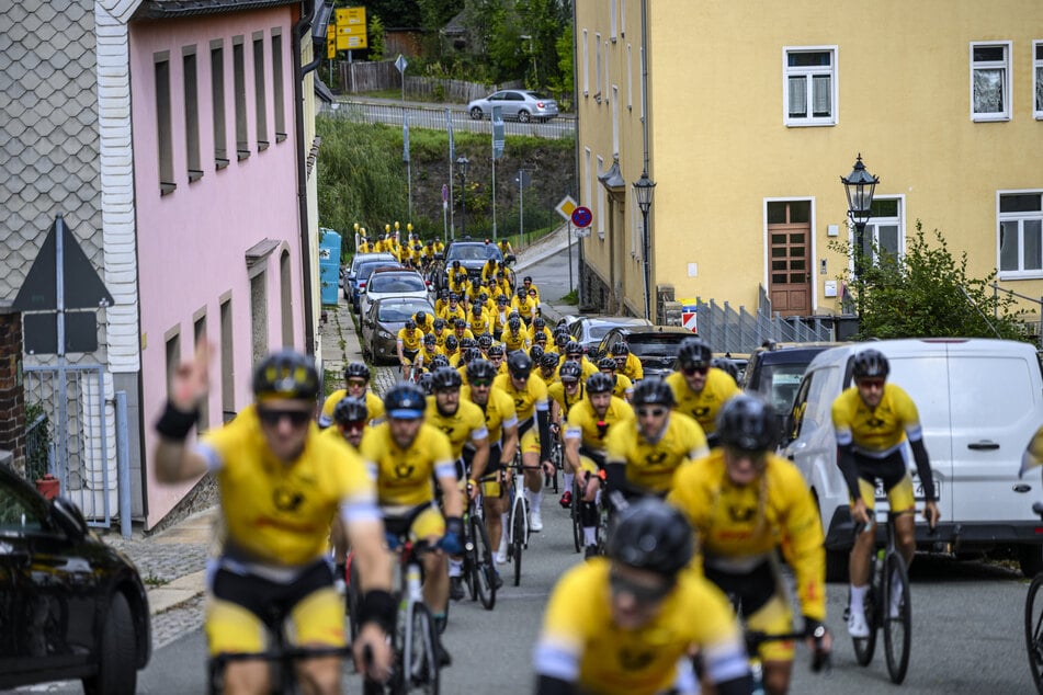 Auf dem Weg nach Chemnitz gab es so manchen Anstieg zu bewältigen.