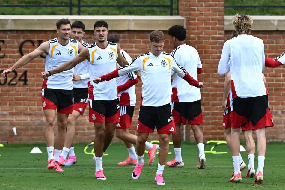 Beim Abschlusstraining am Freitag in Winston-Salem waren alle DFB-Kicker dabei.