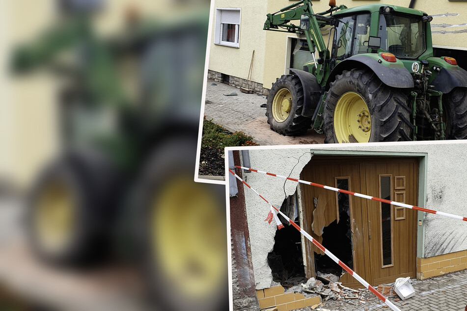 Heftiger Unfall in Thüringen: Traktor kollidiert mit Wohnhäusern - Halbe Million Euro Schaden!