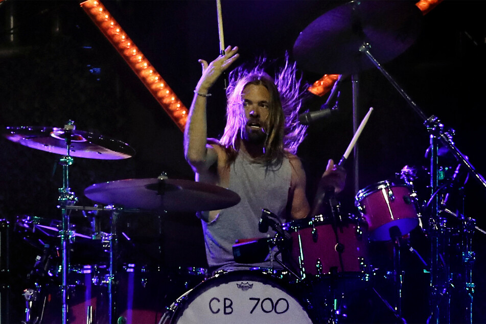 Foo Fighters' drummer Taylor Hawkins at one of his last shows in March 2022 before he died at age 50.