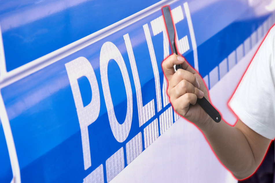 In Glauchau hat ein Werbekärtchen-Verteiler einen Autobesitzer mit einem Rasiermesser bedroht. (Bildmontage)