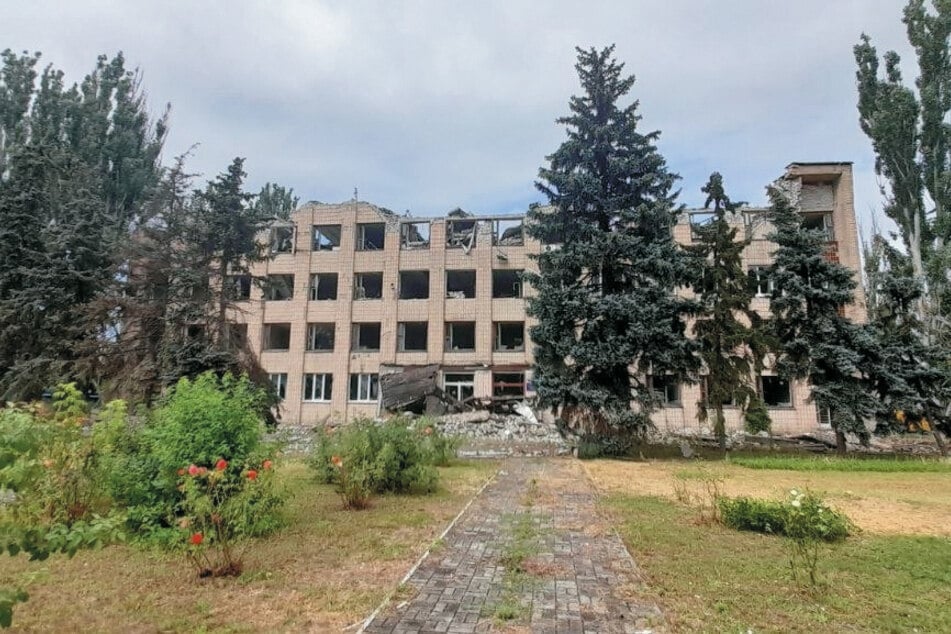 Das zerstörte Kreisarchiv in Wysokopillja in der südukrainischen Region Kherson. (Archivbild)