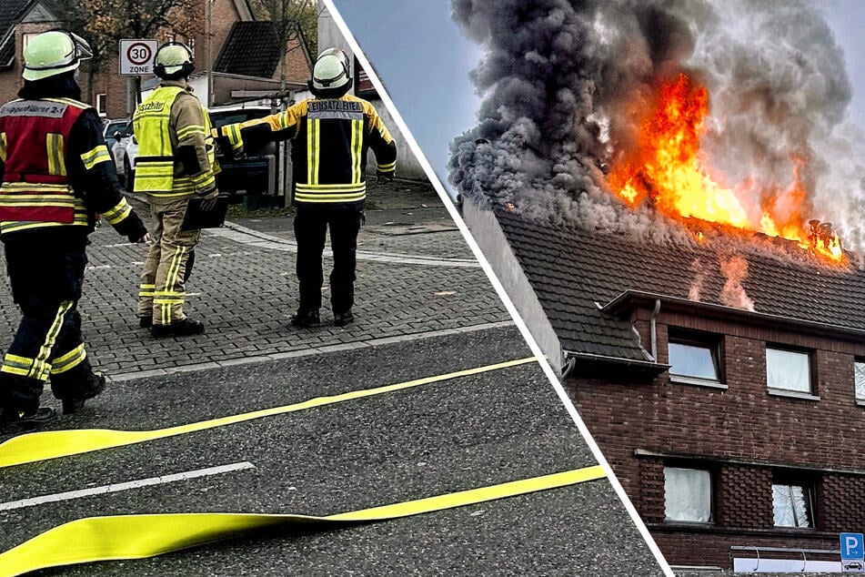 Wohnhaus bei Düsseldorf brennt: Einsatzkräfte stundenlang im Einsatz