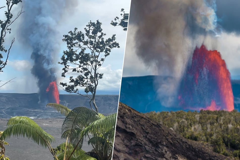 Seit Monaten ist der Kīlauea Vulkan im Hawaiianischen National Park aktiv.