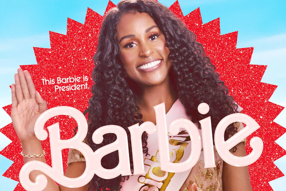 President Barbie, played by Issa Rae, rules Barbie Land.