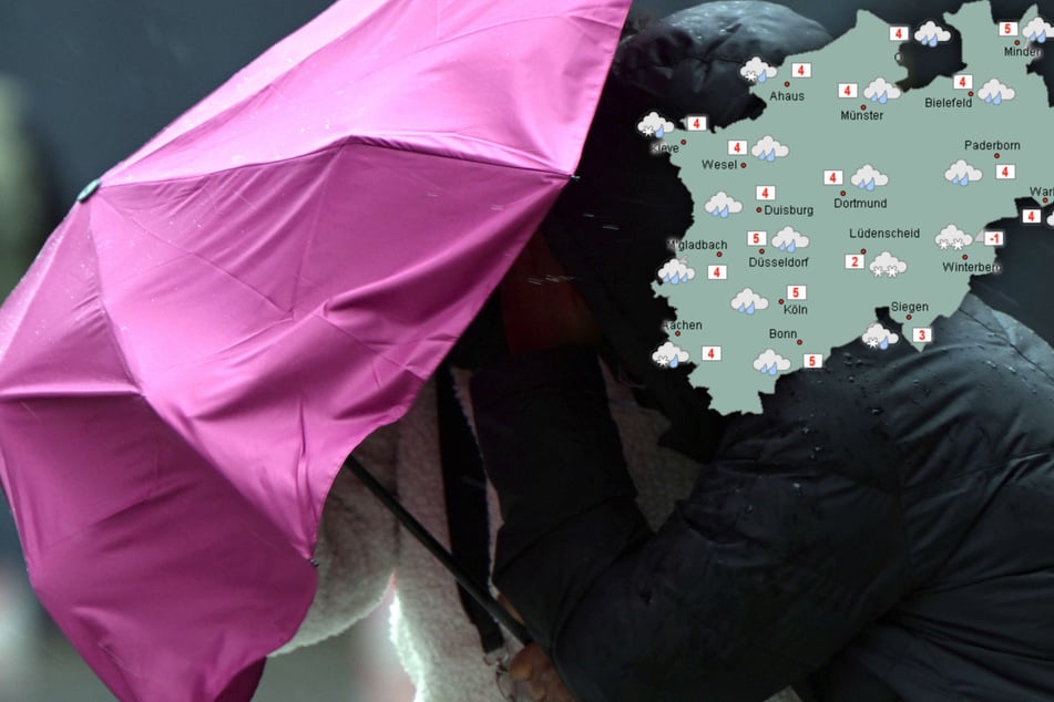 Ungemütliches Wetter in NRW: Sturm und Regen am Sonntag, Glättegefahr zu Wochenbeginn