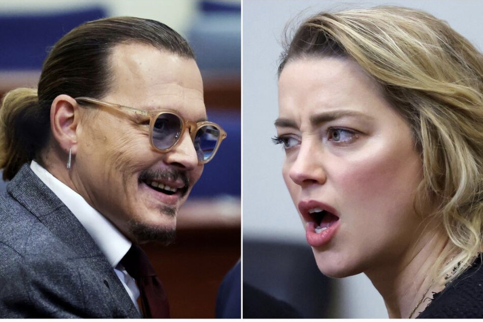 Amber Heard (r) has largely withdrawn from the public eye after losing the case against Johnny Depp.
