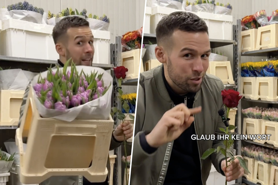 Der "Bachelorette"-Gewinner Jan Hoffmann (32) ist sich sicher: Jede Frau freut sich über Blumen.