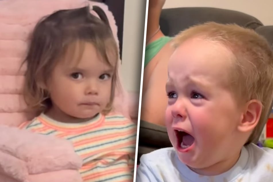 Die Zwillinge Ellie (l.,1) und Charlie verstehen sich nicht immer gut - aber wenigstens meistens.