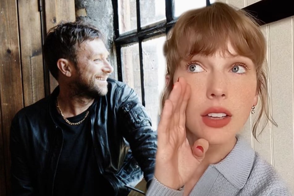 On Monday, Taylor Swift (r.) rebutted Damon Albarn's (r.) claims that she doesn't write her own songs.