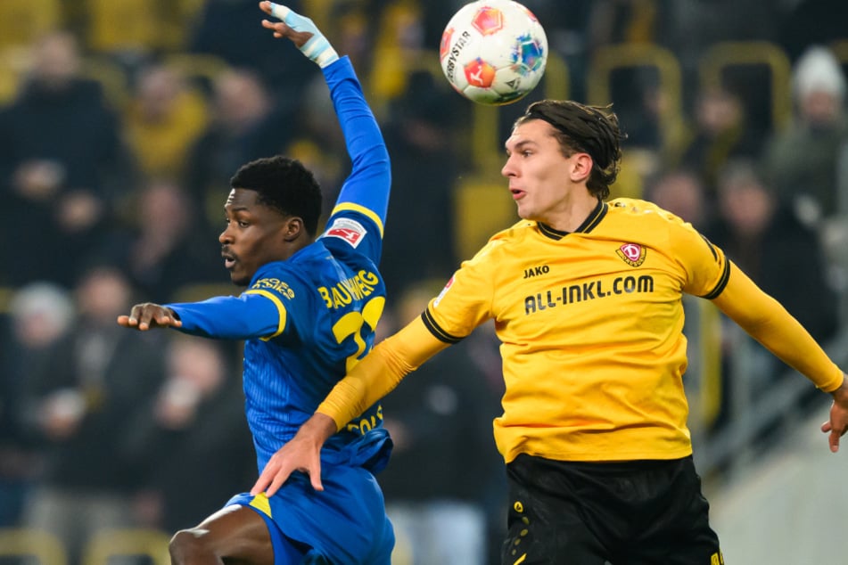 Für Dynamo Dresden stand Innenverteidiger Julian Pauli (20, r.) in der abgelaufenen Saison in 21 Pflichtspielen auf dem Rasen.