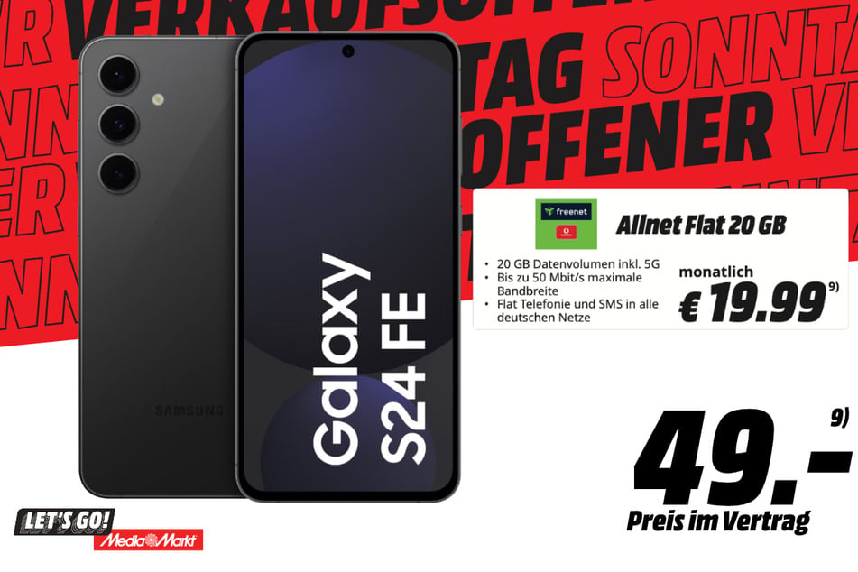 Samsung Galaxy S24 FE für 49 Euro im Tarif.