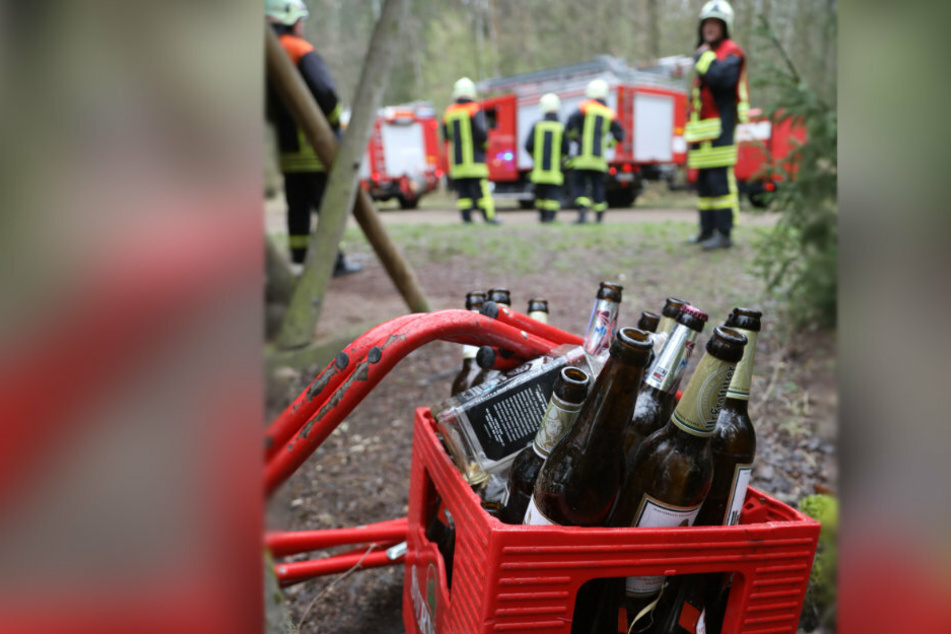 Die jungen Leute hatten offenbar viel Spaß am Steinbruch im Oberwald.