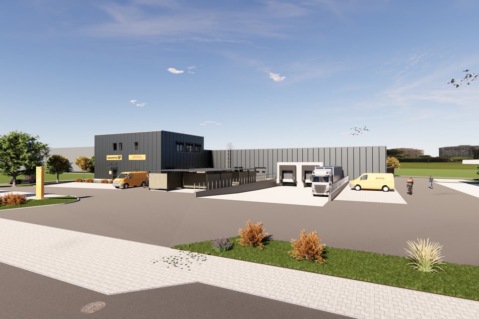 So soll der neue Zustellstützpunkt der DHL-Group auf der Feldschlößchenstraße einmal aussehen.