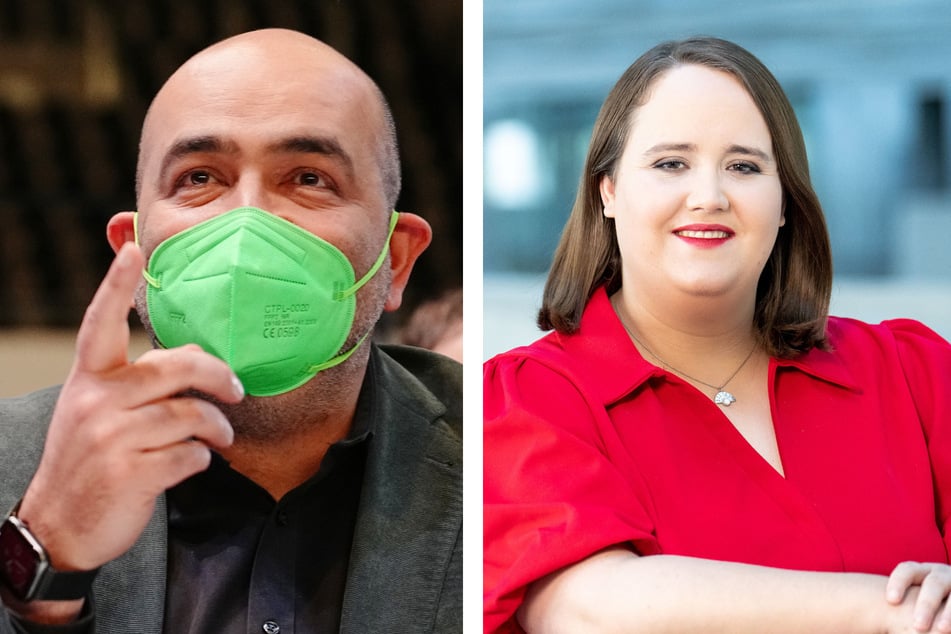 Omid Nouripour (46) und Ricarda Lang (28) sollen die Grünen in den nächsten Jahren anführen.