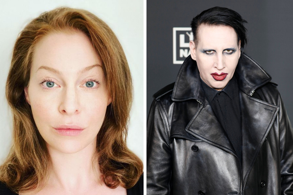 Actor Esmé Bianco (l.) has filed a federal lawsuit against Marilyn Manson (r.) citing rape and abuse.