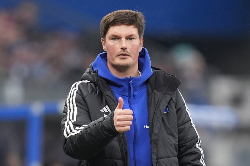 HSV-Trainer Merlin Polzin (34) sprach nach dem 2:2 seiner Mannschaft gegen Darmstadt von einem gerechten Ergebnis.