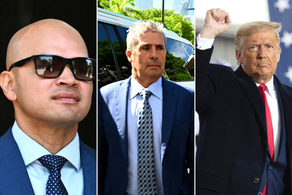 On Thursday, Donald Trump (r.) and Walt Nauta (l.) pled not guilty to new charges in the classified documents case, as Carlos De Oliveira's trial is delayed.