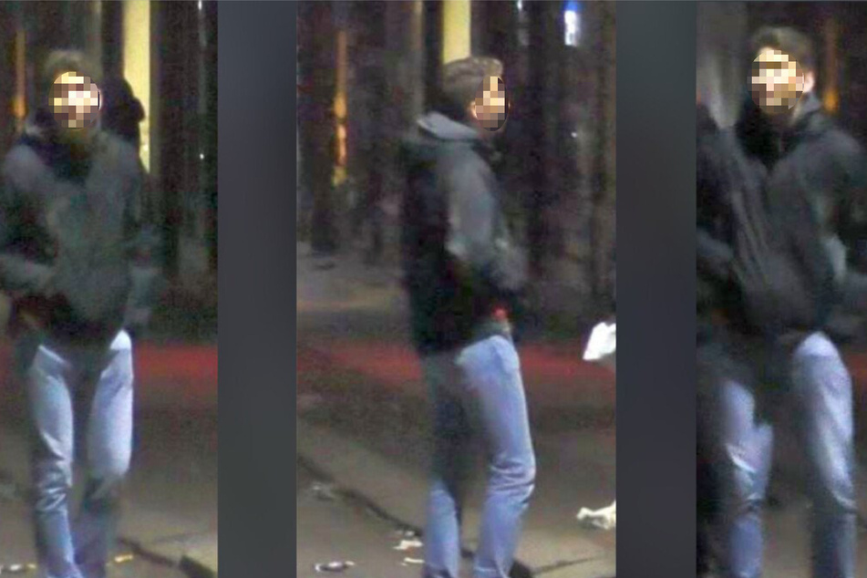 Dieser junge Mann soll mit Pyrotechnik nach Polizisten geworfen haben.