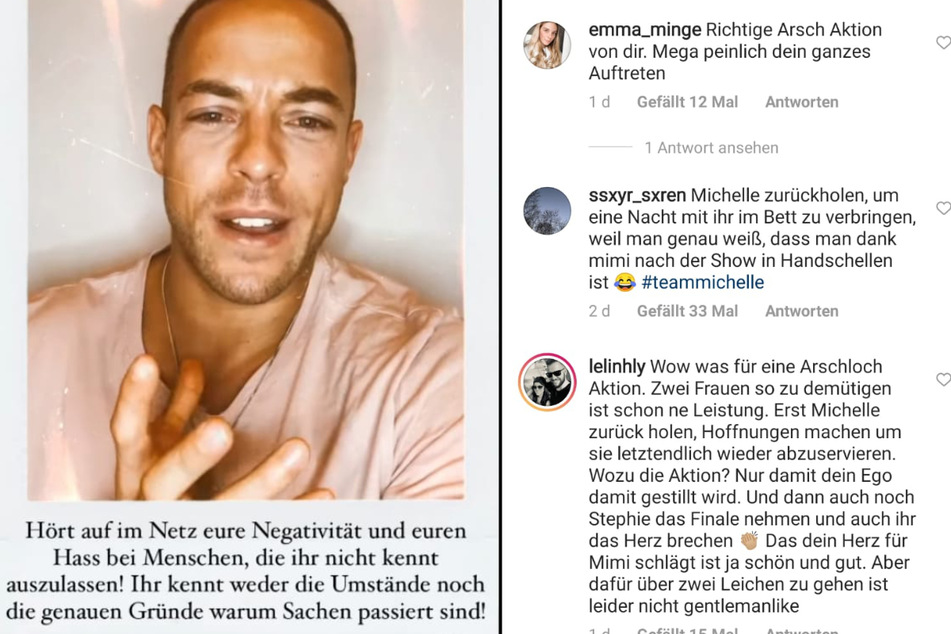 Über Hass-Kommentare unter Niko Grieserts (30) Instagram-Posts hat Andrej Mangold (34) eine klare Meinung. (Fotomontage)