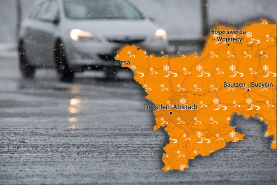 Für Dresden und Ostsachsen warnt der Deutsche Wetterdienst ab Samstagfrüh vor Glatteis.