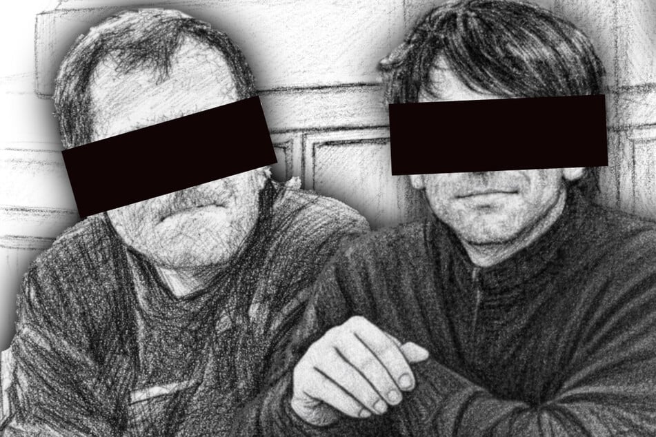 Josef F. (42, r.), mutmaßlicher Kopf des Portals und Dustin O. (39, l.), laut Anklage Geldwäscher.