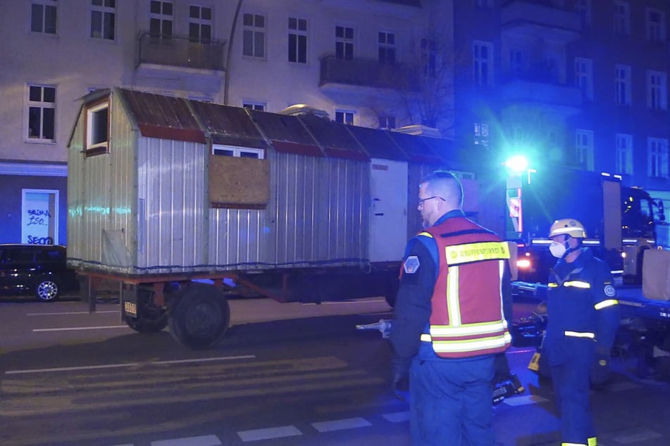 In diesem Bauwagen soll Garweg in Berlin zeitweise gewohnt haben.